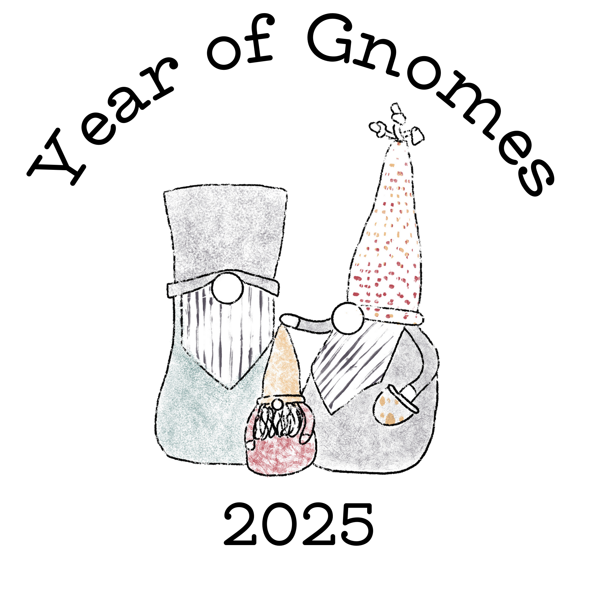 Year of Gnomes Logo curved